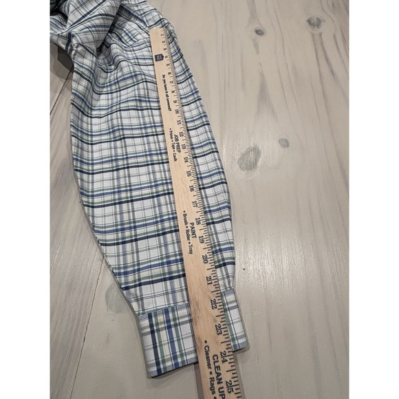 L.L.Bean Button Down Shirt Mens 17-34 Plaid Wrinkle Resistant Traditional Fit - Picture 12 of 13